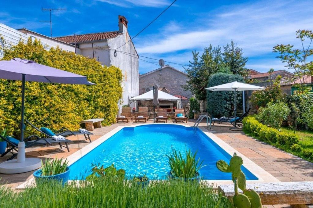 Villa Kazun With Private Pool And Two Gardens Marčana Kültér fotó